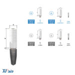 اباتمنت پایه کروم کبالت(UCLA) CSM - تصویر 2