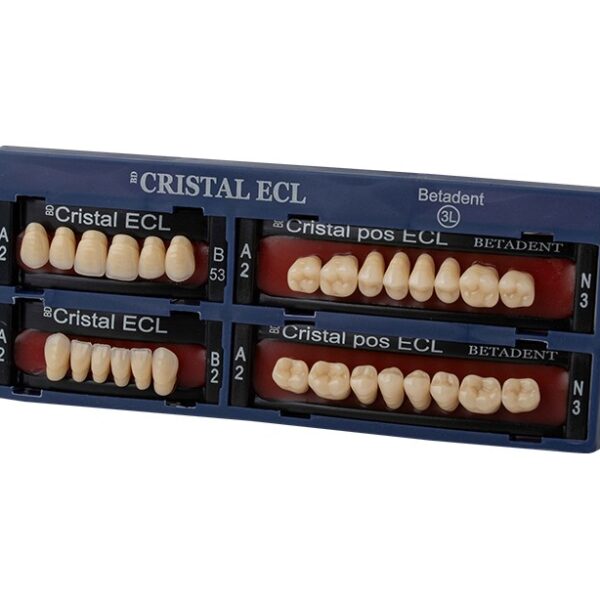 ست دندان مصنوعی کریستال ای سی ال بتادنت (Cristal ECL Artificial Teeth Set) | شرکت: Betadent | دنتالاین