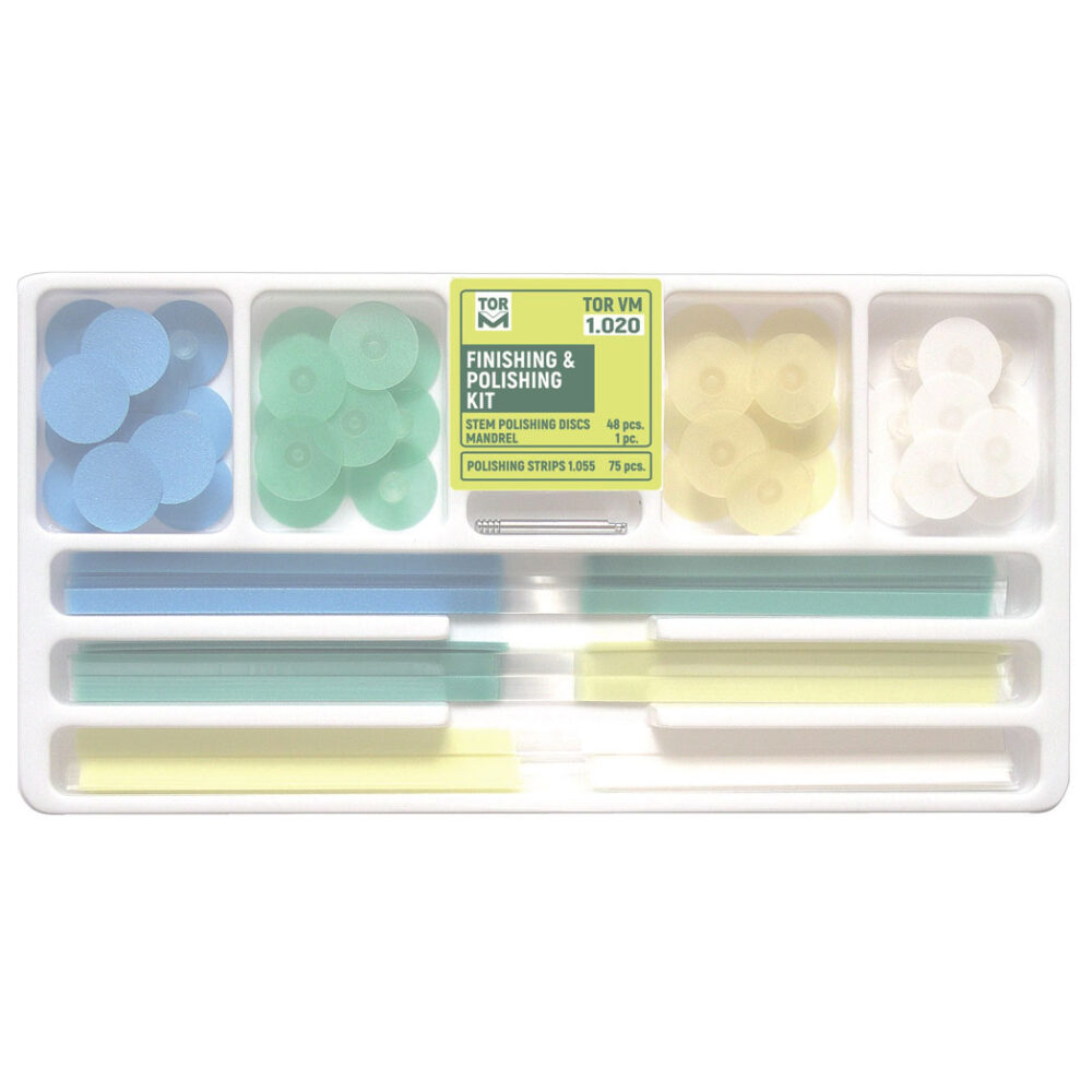 کیت دیسک و نوار پرداخت بدون مرکز تور وی ام (Finishing and polishing Kit) | شرکت: TorVM | دنتالاین کیت دیسک و نوار پرداخت بدون مرکز تور وی ام (Finishing and polishing Kit) | شرکت: TorVM | دنتالاین