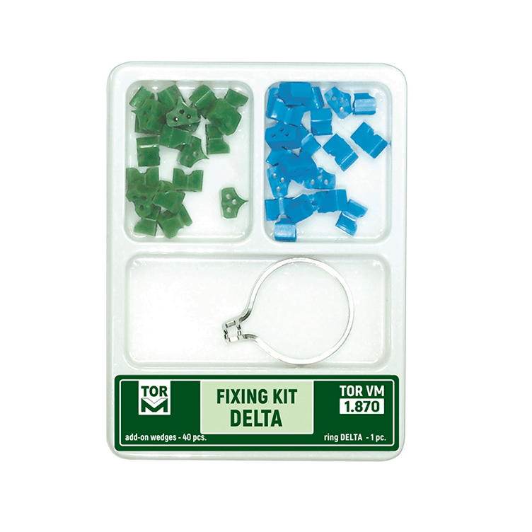 کیت رینگ و حلقه های سیلیکونی سکشنال تور وی ام (Fixing Kit Delta) | شرکت: TorVM | دنتالاین کیت رینگ و حلقه های سیلیکونی سکشنال تور وی ام (Fixing Kit Delta) | شرکت: TorVM | دنتالاین