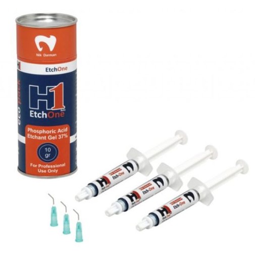 ژل اسید اچ سه سرنگ نیک درمان (H1 Etchant Gel) | شرکت: Nik Darman | دنتالاین