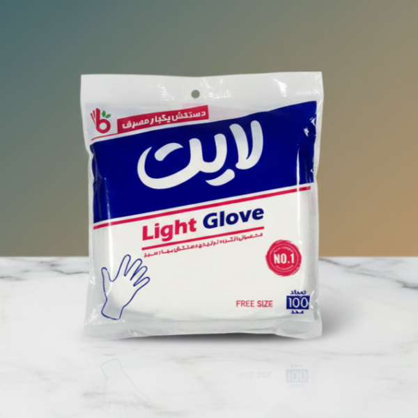 دستکش نایلونی لایت بهار سبز (Light Disposable Gloves) | شرکت: Bahar Sabz | دنتالاین