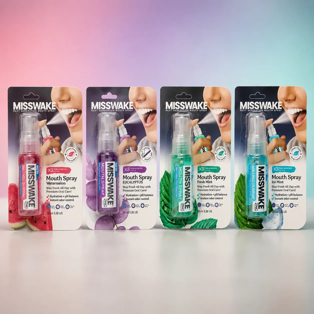 اسپری خوشبو کننده دهان میسویک (Mouth Freshener Spray) | شرکت: Misswake | دنتالاین اسپری خوشبو کننده دهان میسویک (Mouth Freshener Spray) | شرکت: Misswake | دنتالاین