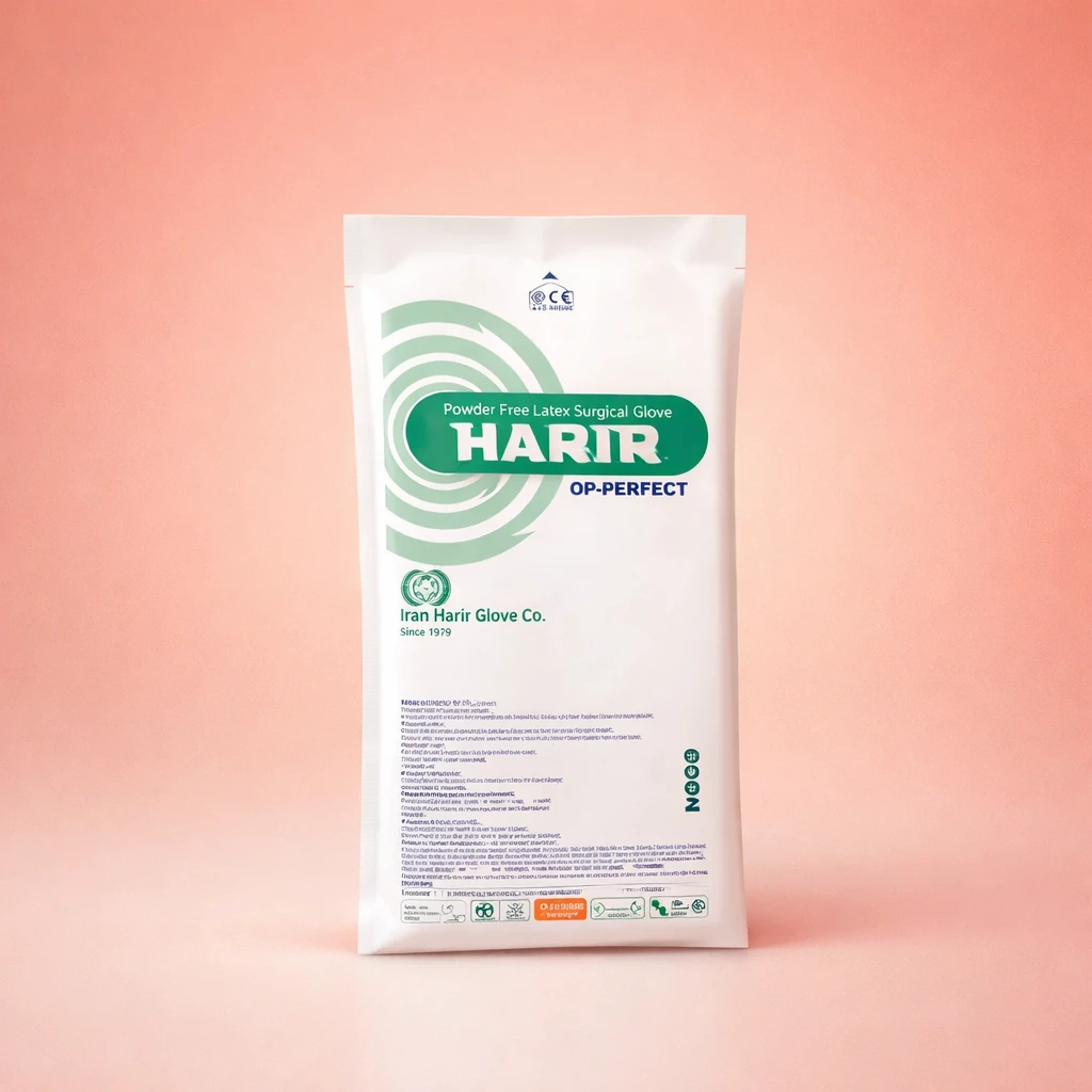 دستکش جراحی لاتکس بدون پودر اپی پرفکت حریر (OP-Perfect Powder Free Latex Surgical Gloves) | شرکت: Iran Harir | دنتالاین دستکش جراحی لاتکس بدون پودر اپی پرفکت حریر (OP-Perfect Powder Free Latex Surgical Gloves) | شرکت: Iran Harir | دنتالاین