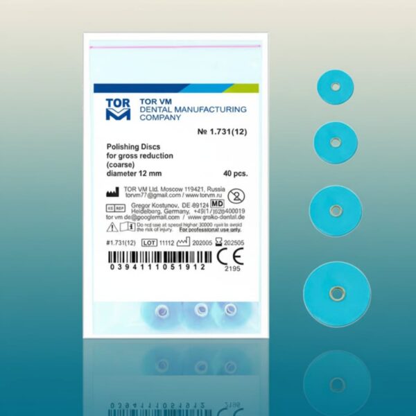 دیسک پرداخت مرکز دار تک رنگ تور وی ام (Polishing Disc) | شرکت: TorVM | دنتالاین