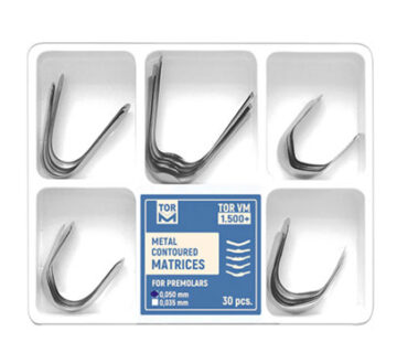 کیت ماتریکس فرم‌دار پرمولر تور وی ام (Premolar Contoured Matrix Kit) | شرکت: TorVM | دنتالاین